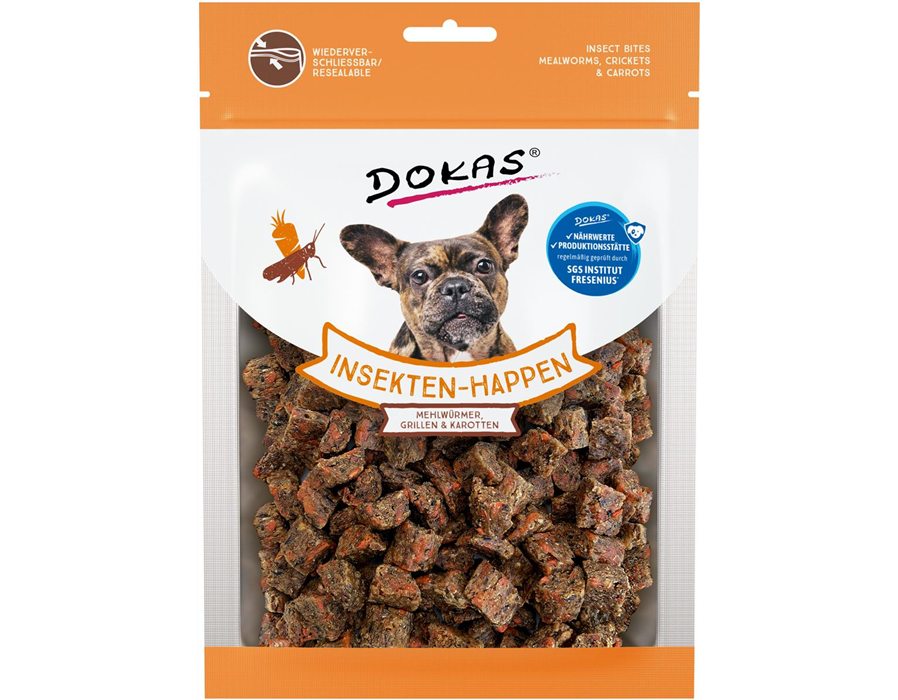 Dokas Dog Snack Insekten-Happen mit Karotte 100g 100 g