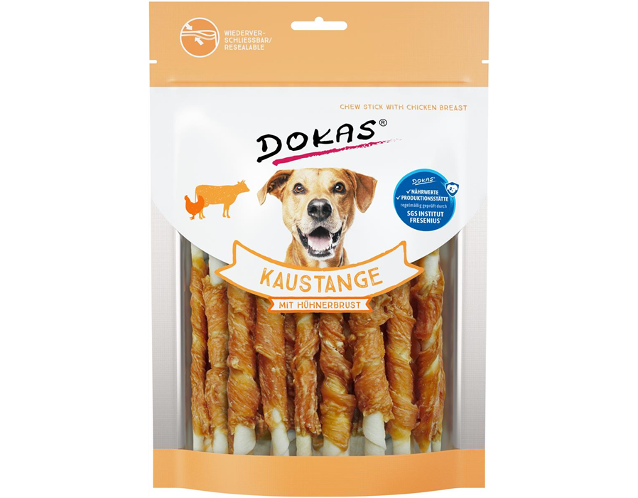 Dokas Dog Snack Kaustange mit Hühnerbrustfilet 200 g 200 g
