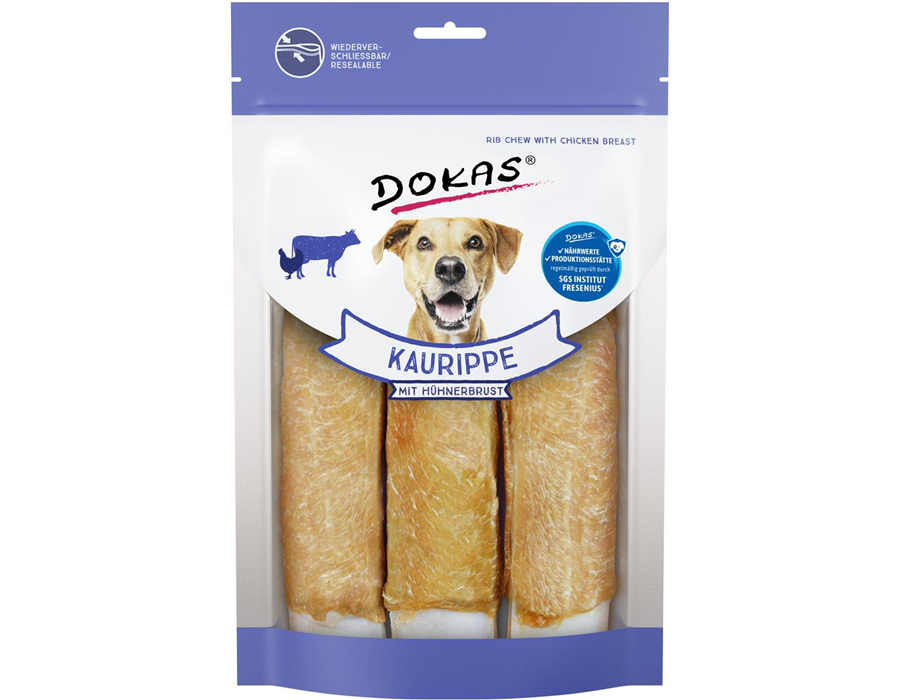 Dokas Dog Snack Kaurippe mit Hühnerbrustfilet 210 g 210 g