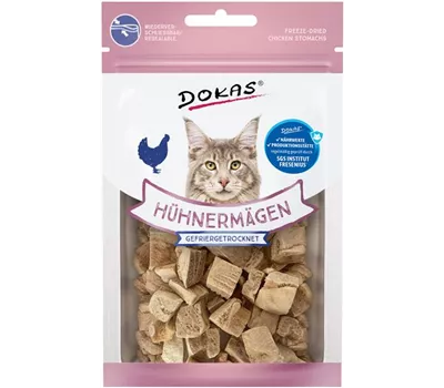 Dokas Cat Snack Hühnermägen gefriergetrocknet 12g