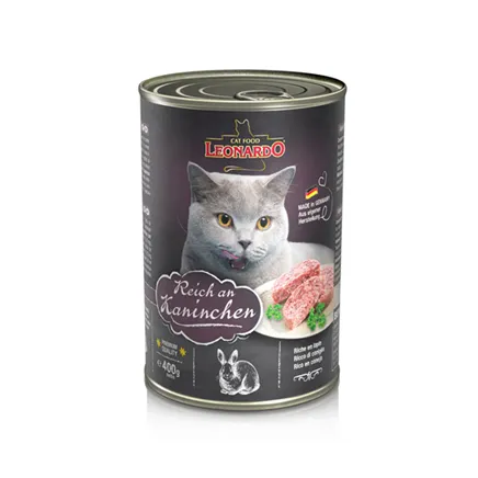 Bewital Cat LEONARDO Wet Adult Reich an Kaninchen