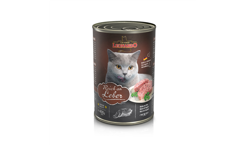 Bewital Cat LEONARDO Wet Adult Reich an Leber 200 g