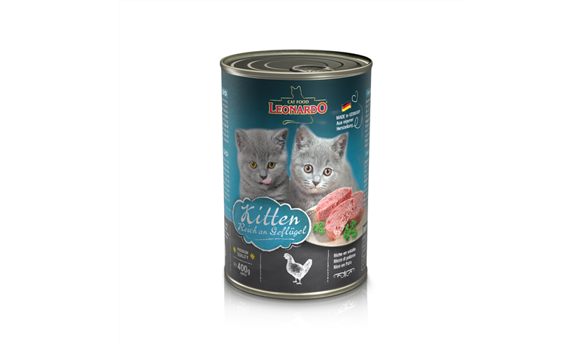 Bewital Cat LEONARDO Wet Kitten Reich an Geflügel 200 g