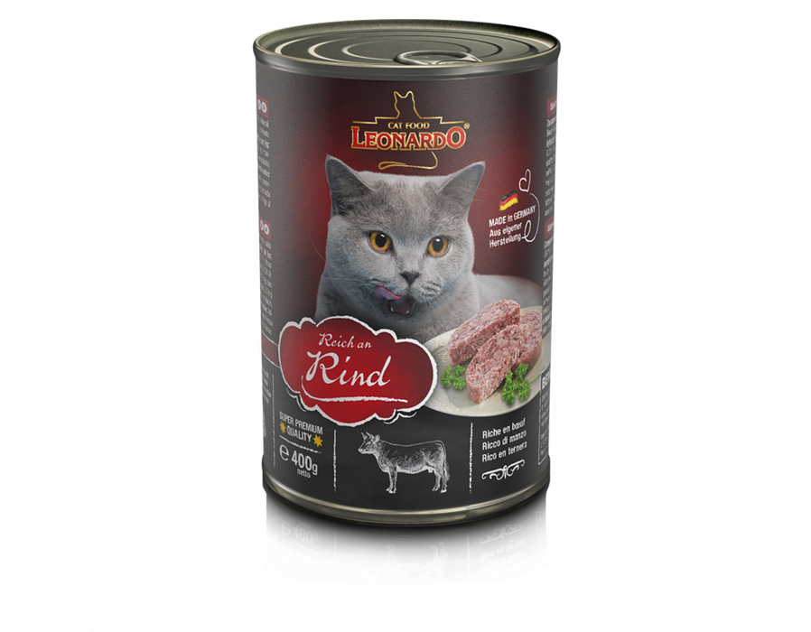 Bewital Cat LEONARDO Dose Rind 400 g