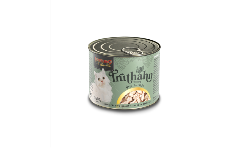 Bewital Cat Dose LEONARDO Truthahn + extra Filet 200 g