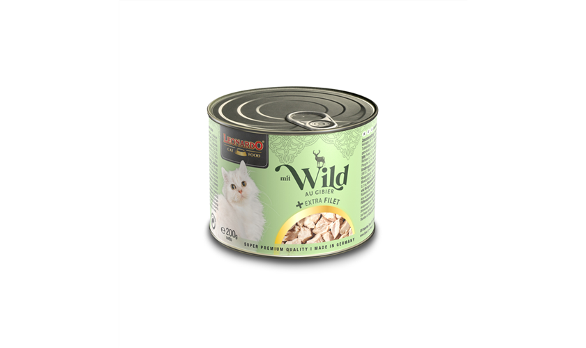 Bewital Cat Dose LEONARDO Wild + extra Filet 200 g