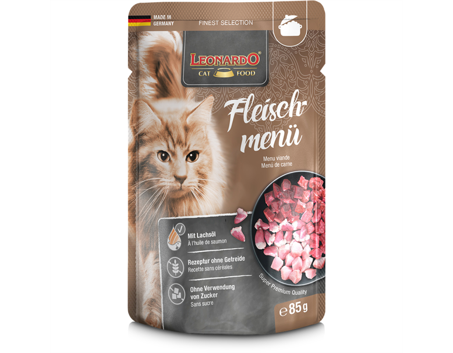 Bewital Cat Leonardo PB Adult Fleischmenü 85 g 85 g