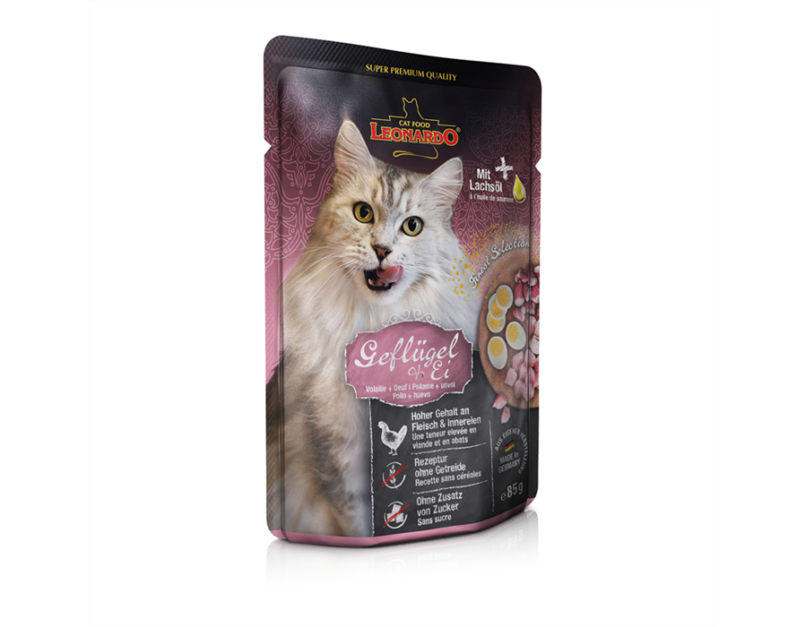 Bewital Cat Leonardo PB Adult Geflügel + Ei 85 g 85 g