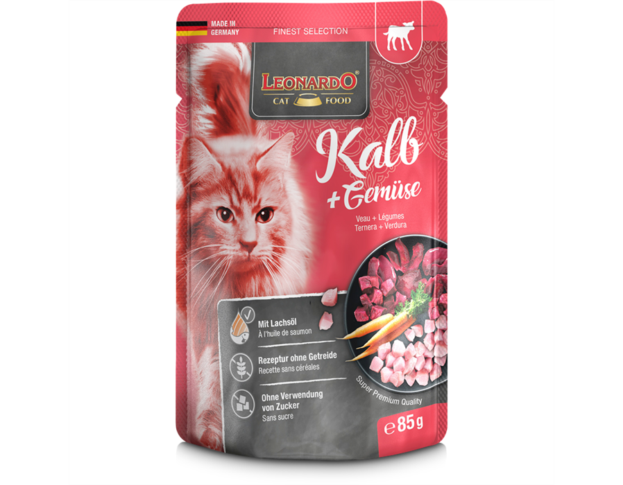 Bewital Cat Leonardo PB Adult Kalb + Gemüse 85 g 85 g