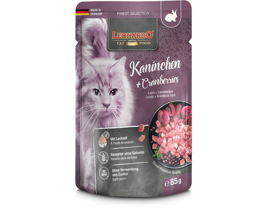 Bewital Cat Leonardo PB Adult Kaninchen + Cranberries 85 g 85 g