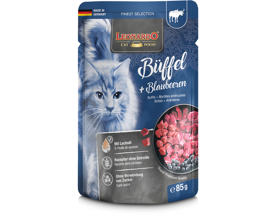 Bewital Cat Leonardo PB Adult Büffel + Blaubeeren 85 g 85 g