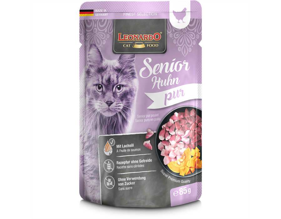 Bewital Cat Leonardo PB Senior Huhn pur 85 g 85 g