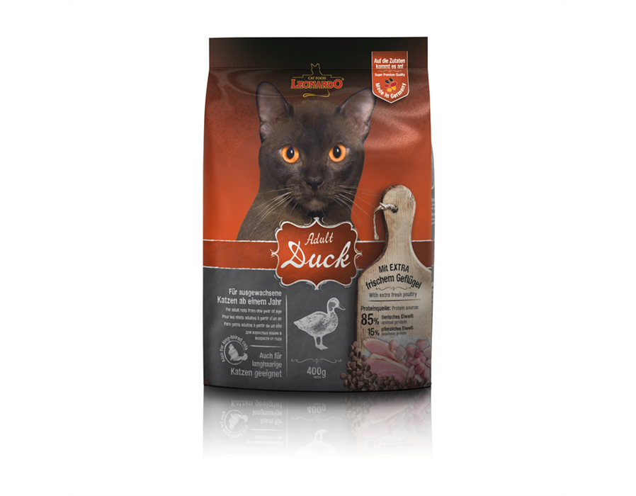 Bewital Cat Leonardo Dry Adult Duck 7,5 kg