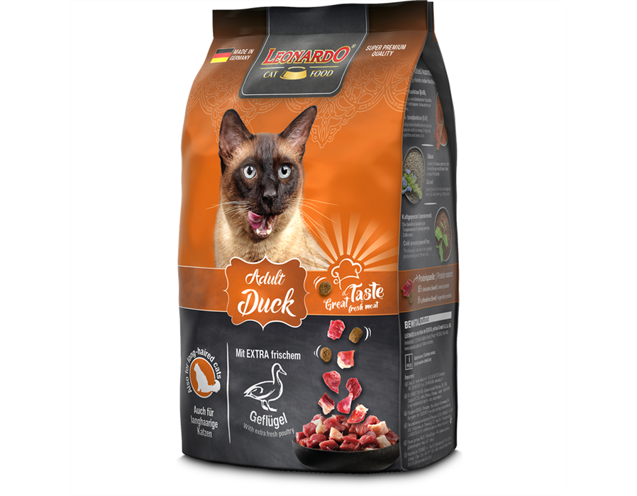 Bewital Cat Leonardo Dry Adult Duck 1,8 kg