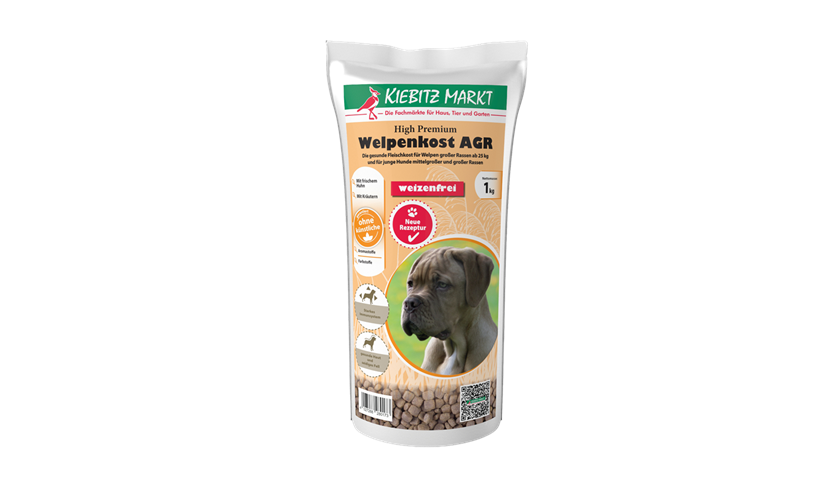 Kiebitzmarkt High Premium Welpenkost AGR weizenfrei 1 kg