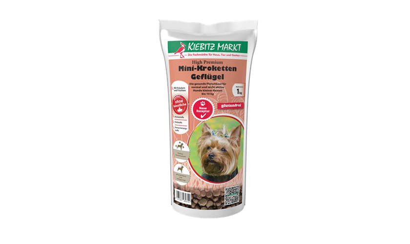 Kiebitzmarkt High Premium Mini-Kroketten Geflügel glutenfrei 1 kg