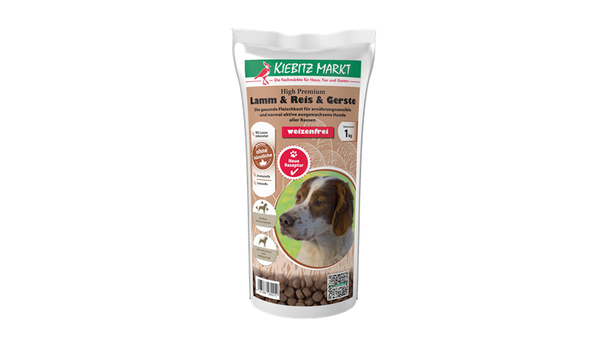 Kiebitzmarkt High Premium Lamm & Reis & Gerste weizenfrei 1 kg
