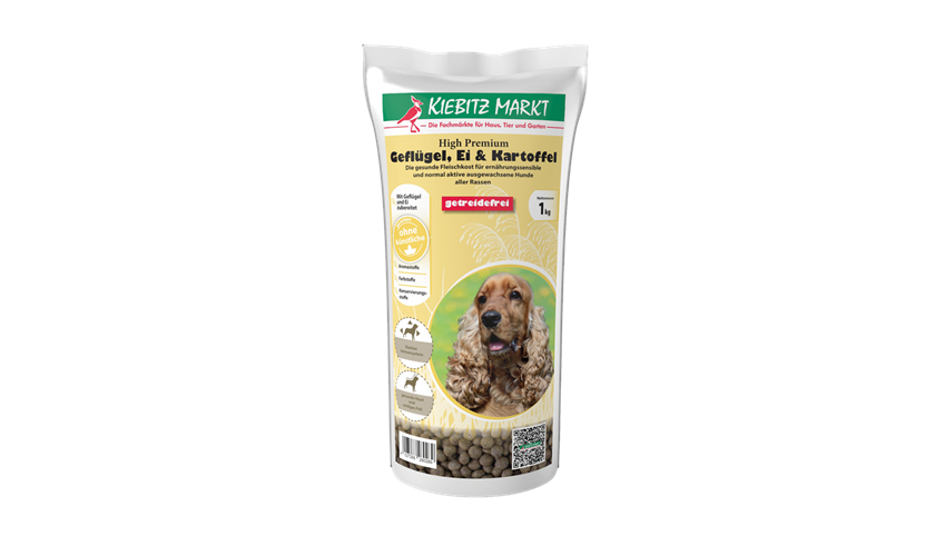 Kiebitzmarkt High Premium Geflügel, Ei & Kartoffel getreidefrei 1 kg