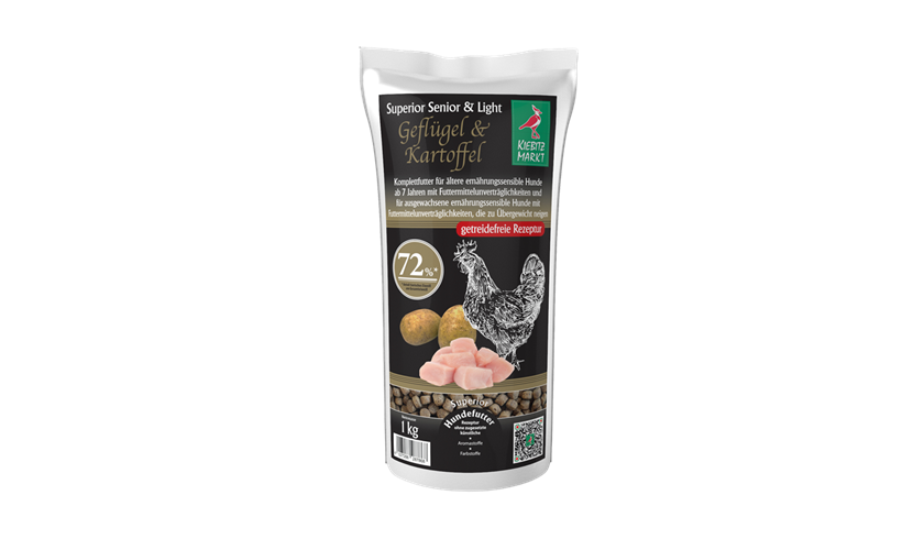 Kiebitzmarkt Superior Senior & Light Geflügel & Kartoffel getreidefrei 1 kg