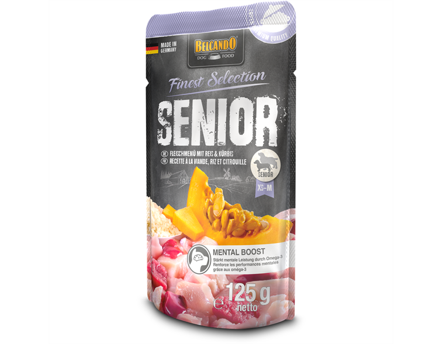 Bewital Dog BELCANDO FrischebeutelSenior Reis & Kürbis 125 g