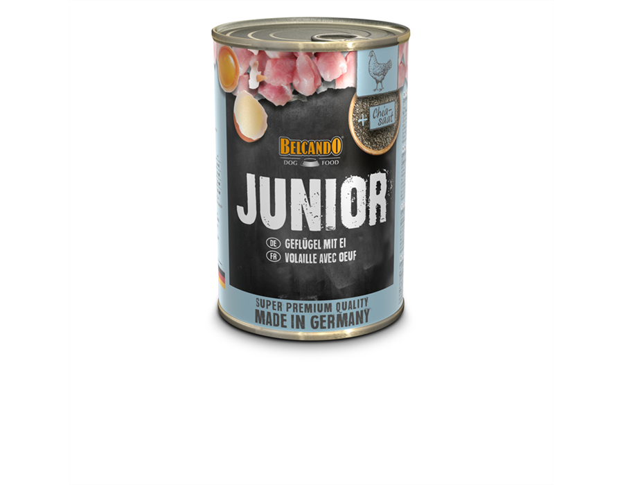 Bewital Dog BELCANDO Dose Junior Geflügel mit Ei 400 g