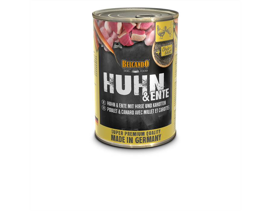 Bewital Dog BELCANDO Dose Huhn & Ente mit Hirse und Karotten 400 g