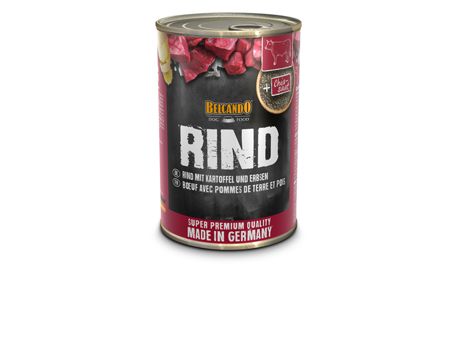 Bewital Dog BELCANDO Dose Rind mit Kartoffeln uns Erbsen 400 g