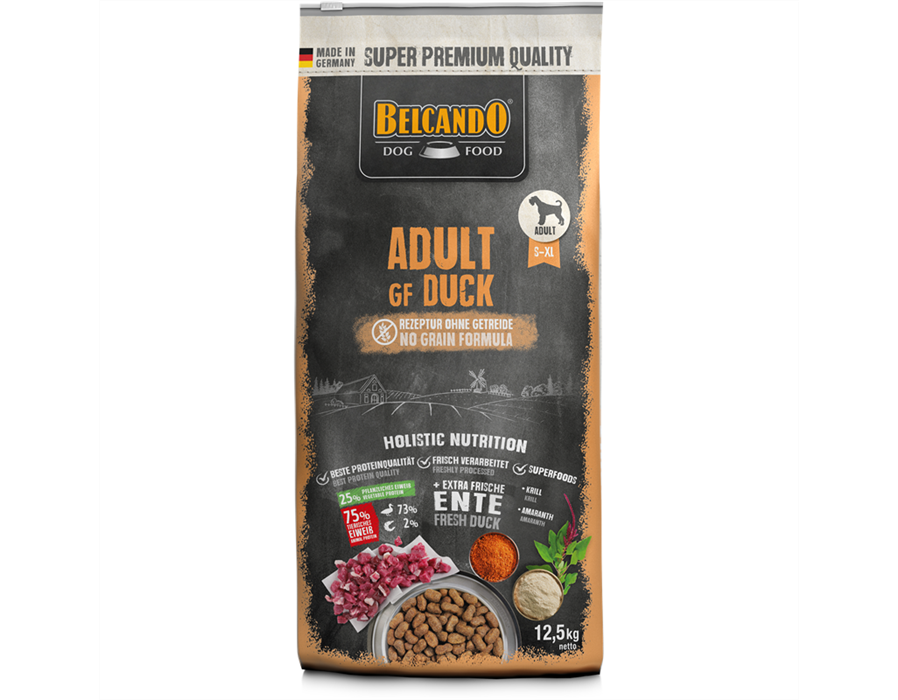 Bewital Dog BELCANDO Trockenfutter Adult Getreidefrei Duck 1 kg