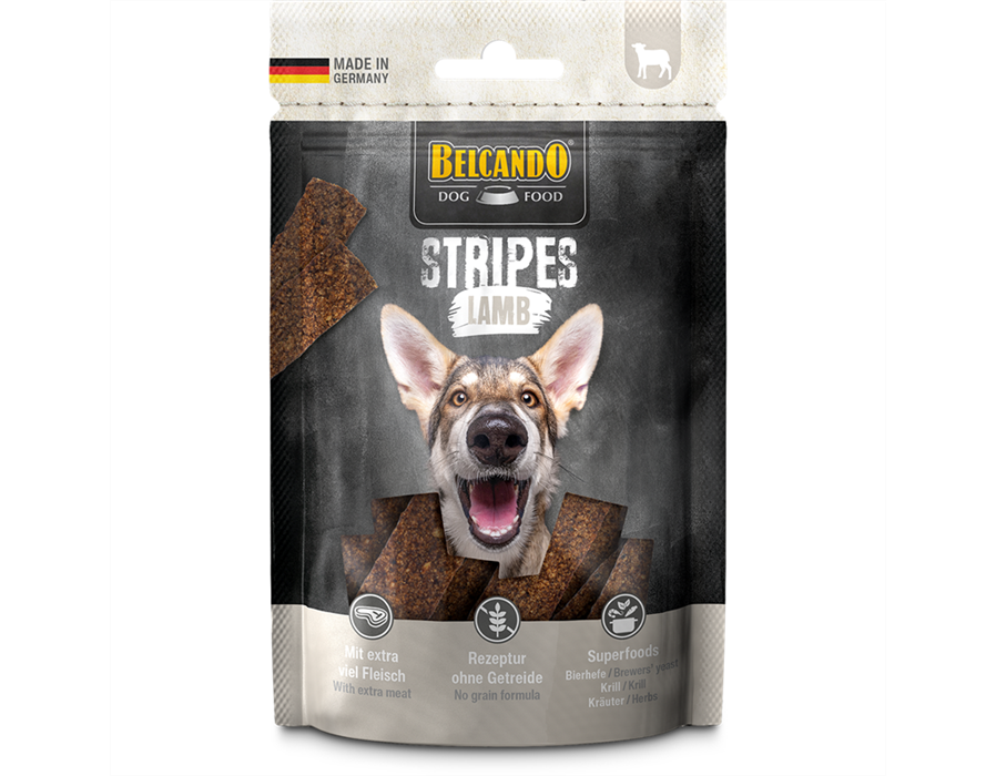 Bewital Dog BELCANDO Snack Stripes Lamb 70 g
