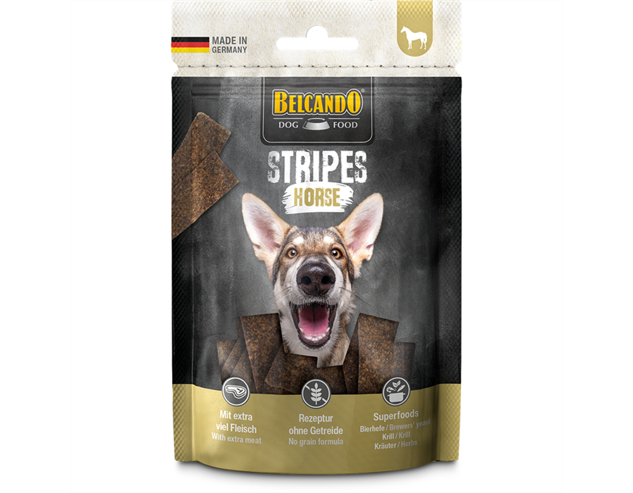 Bewital Dog BELCANDO Snack Stripes Horse 70 g