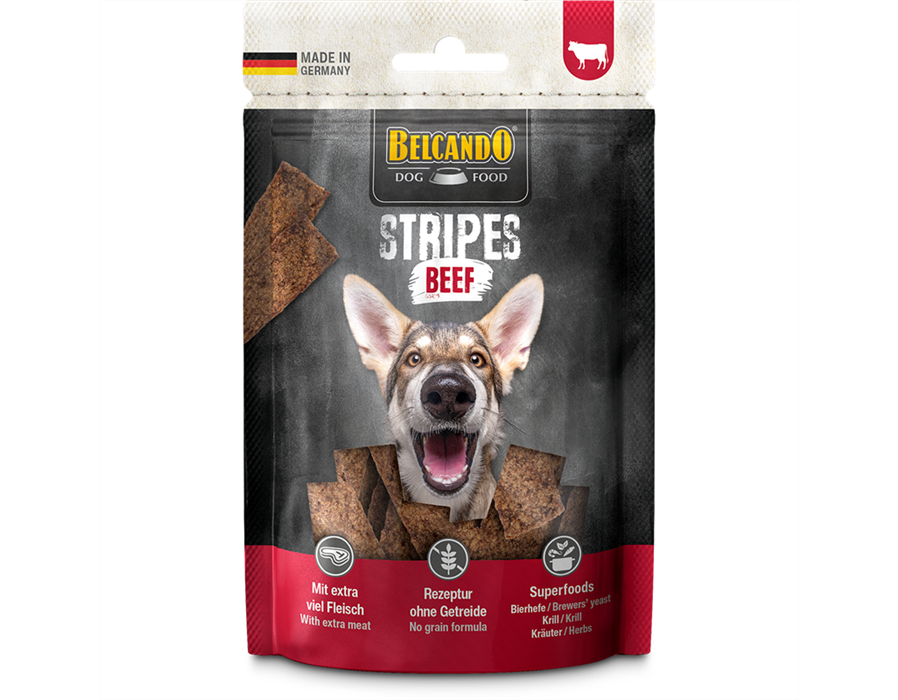 Bewital Dog BELCANDO Snack Stripes Beef 70 g