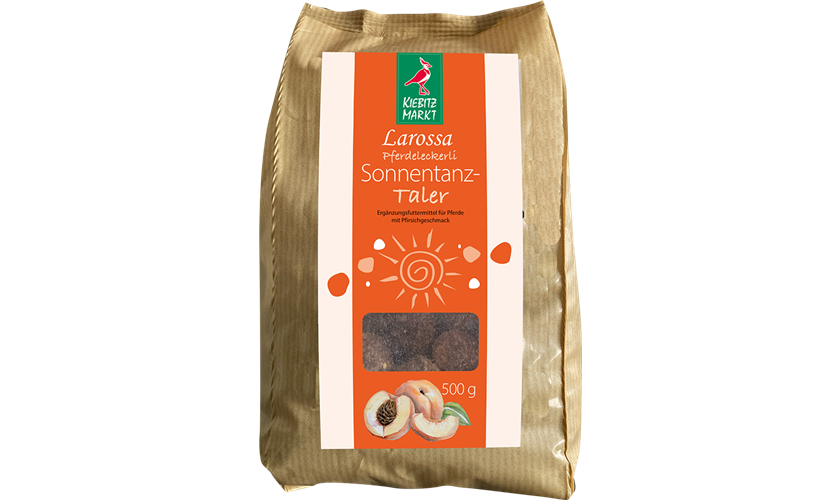 Kiebitzmarkt Larossa Leckerlis Sonnentanz-Taler (Aprikose-Pfirsich) 500 g Tüte 500 g