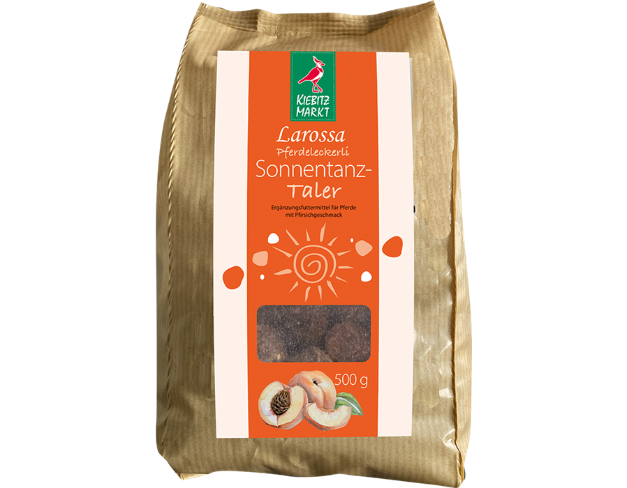 Kiebitzmarkt Larossa Leckerlis Sonnentanz-Taler (Aprikose-Pfirsich) 500 g Tüte 500 g