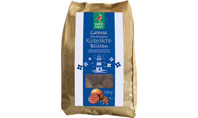 Kiebitzmarkt Larossa Leckerlis Küstenlicht-Blüten (Blutorange-Sanddorn) 500 g Tüte 500 g