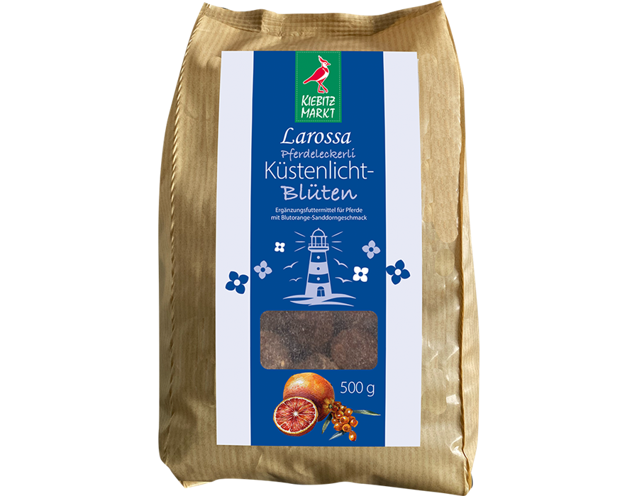 Kiebitzmarkt Larossa Leckerlis Küstenlicht-Blüten (Blutorange-Sanddorn) 500 g Tüte 500 g