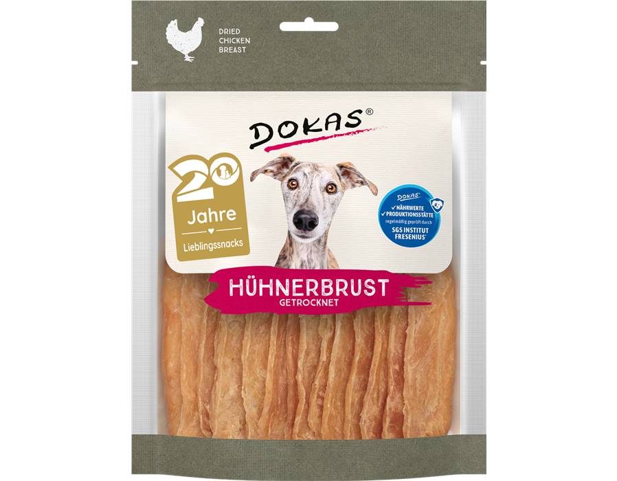 Dokas Dog Snack Hühnerbrust getrocknet 70 g