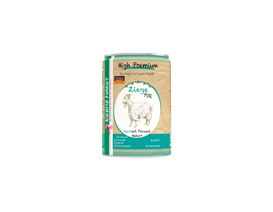 Kiebitzmarkt High Premium Dose Ziege pur 24x400 g