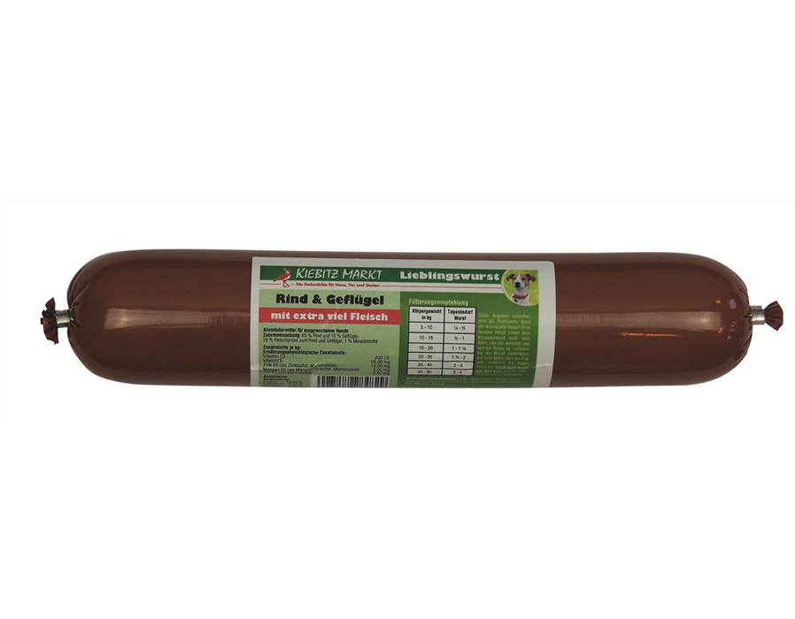 Kiebitzmarkt Lieblingswurst Rind & Geflügel 8x400 g
