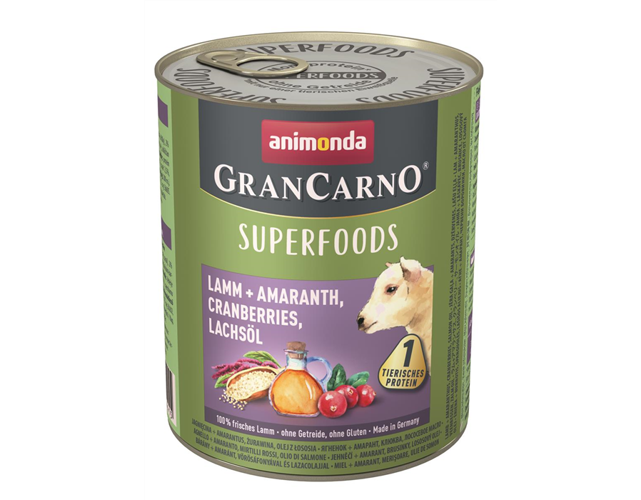 Animonda Dog Dose GranCarno Adult Superfood Lamm + Amaranth 800 g