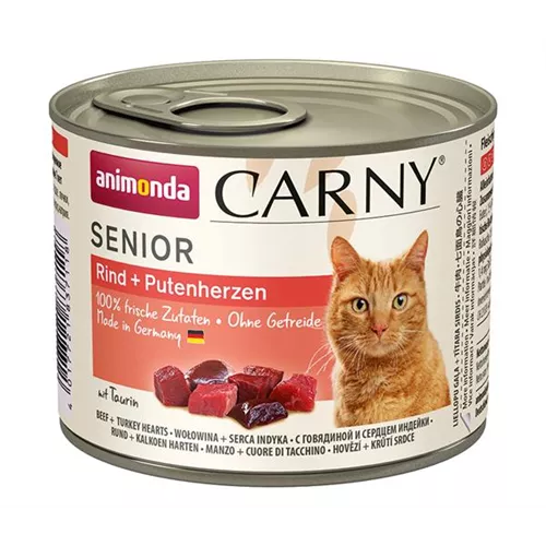 Animonda Cat Dose Carny Senior Rind & Putenherzen 200 g