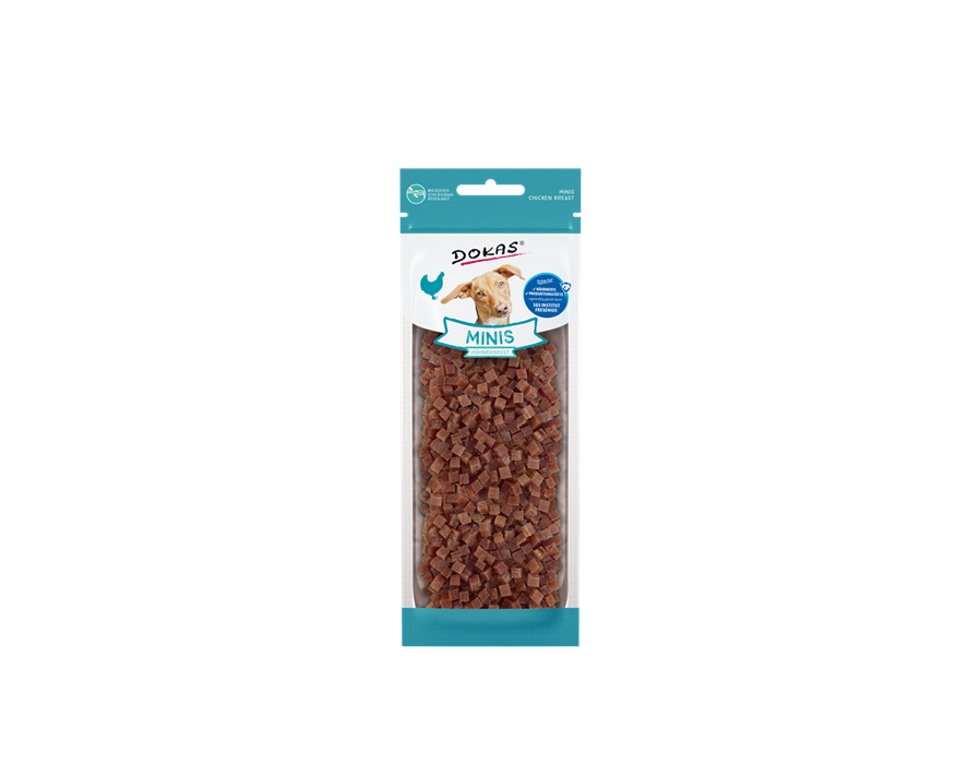 Dokas Dog Snack Minis Hühnerbrust 70g 70 g
