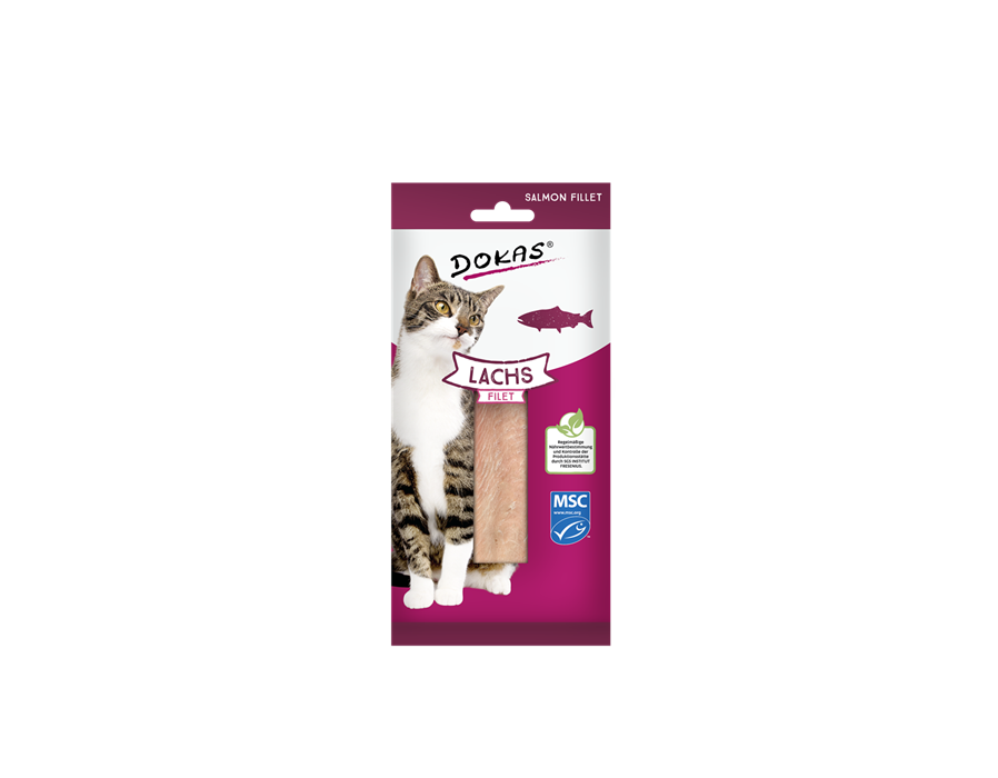 Dokas Cat Snack Lachsfilet 22g 22 g